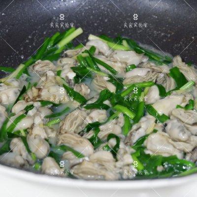 韭菜炒牡蛎肉#做道好菜，自我宠爱！#