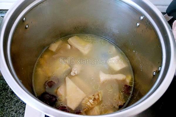 榴莲皮煲鸡汤