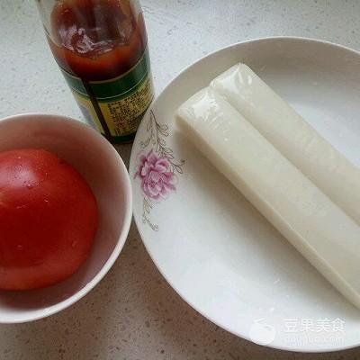 番茄酱炒年糕的做法