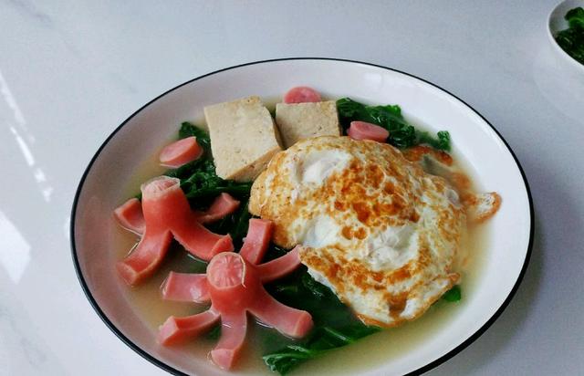 青菜豆腐煎蛋汤，你喝过没？不仅好吃，而且还健康